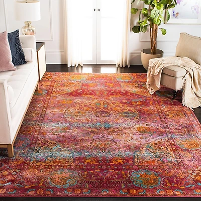 SAFAVIEH Luxor Metha Floral Bordered Area Rug