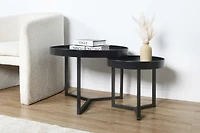 Ensemble de table basse Anko Noir Ensemble de 2 tables basses