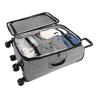 Swiss Mobility -YYZ Collection - SOFTSIDE LUGGAGE WITH DOUBLE 360-DEGREE SPINNER WHEELS - CHARCOAL