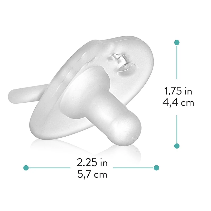 Sucette cylindrique en silicone Balance + Evenflo Feeding, phase 1