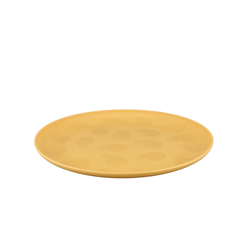 Mainstays Pear Polypropylene Plate, 1 Pack, Yellow