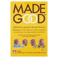 Made Good Mini Barres granola Chocolat Banane