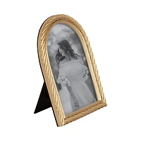 Domingo 5x7 Arch Gold Rope Tabletop Picture Frame