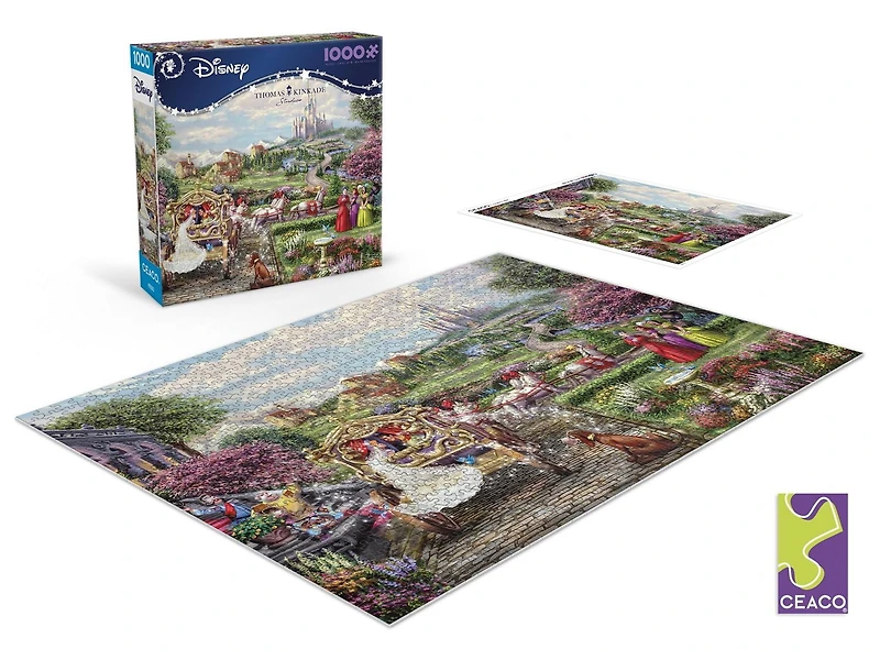 Ceaco Thomas Kinkade Cinderella happily Ever After 1000-Piece Interlocking Jigsaw Puzzle for Adults Ages 14+