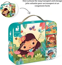 Janod • Puzzle Progressif 4 Saisons à 4 Niveaux de Difficulté • 6, 9, 12, 16 Pièces • Puzzle en Carton de 20 x 20 cm • Jouet Éducatif Cadeau pour Enfants Garçons et Filles de 3 à 5 Ans • J02658
