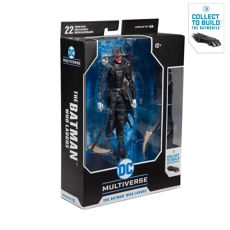 McFarlane Toys - DC Multiverse - Batman Who Laughs Action Figure with Build-A Rebirth Batmobile (Piece 3)