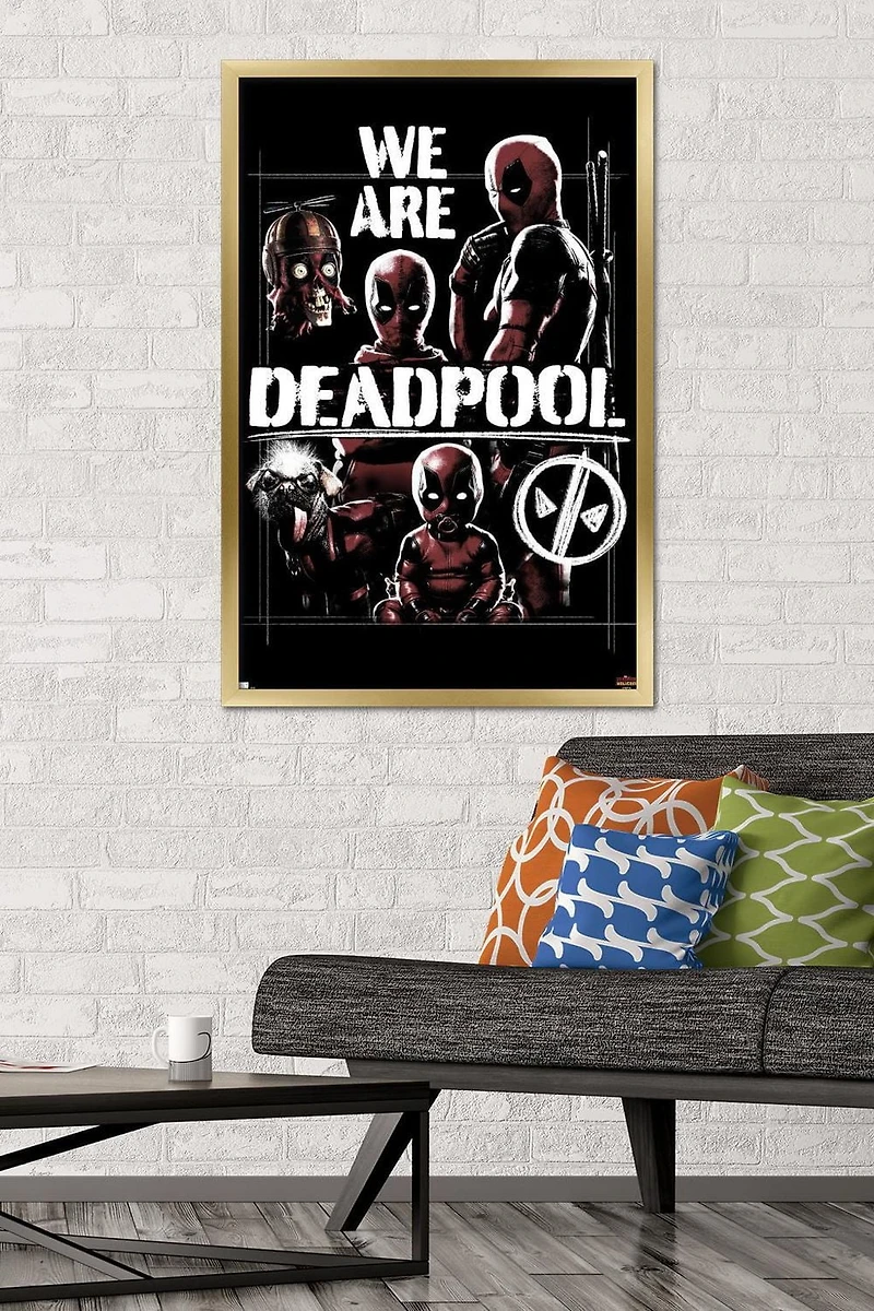 Marvel Deadpool & Wolverine - We Are Deadpool Wall Poster with Magnetic Frame, 22.375" x 34"