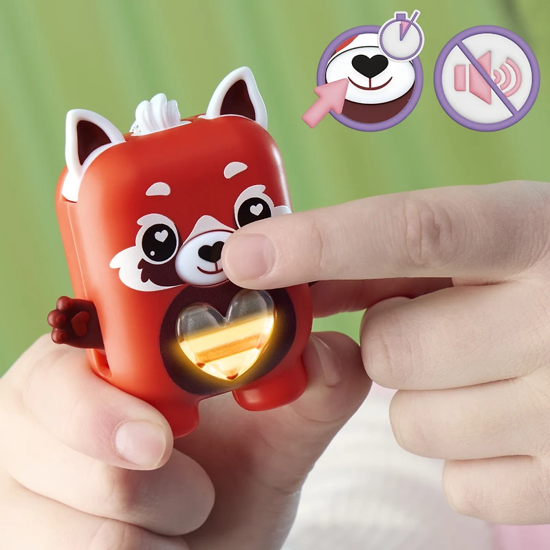 Hasbro Nano-mals Pamanda le panda roux, compagnon électronique