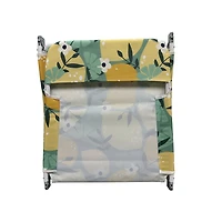 Fabric Beach Lounger,Lemon