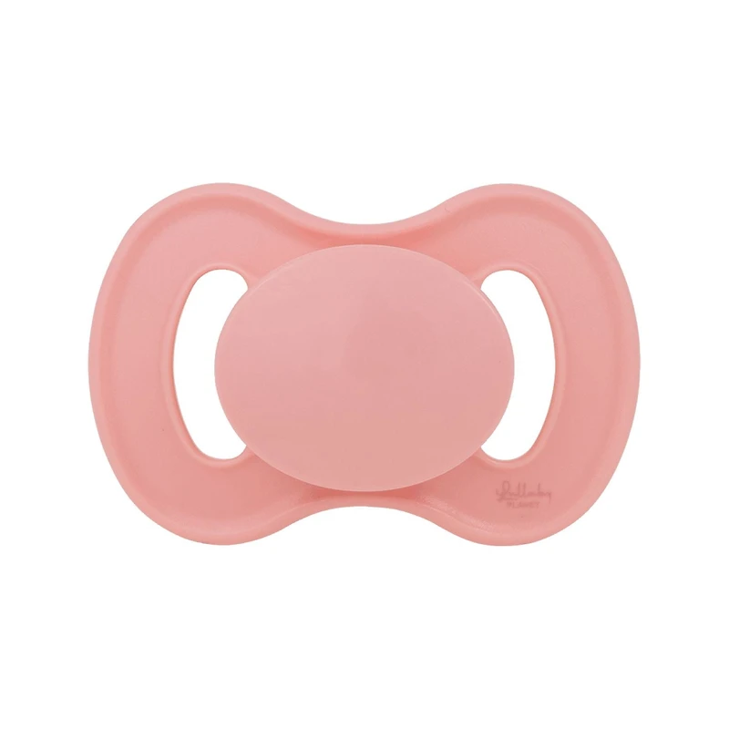Lot de 2 sucettes Lullaby Planet | Adorable design rond en latex | Design fonctionnel à la mode et confortable | Brise Corail Rose & Lavande | 6-18 mois