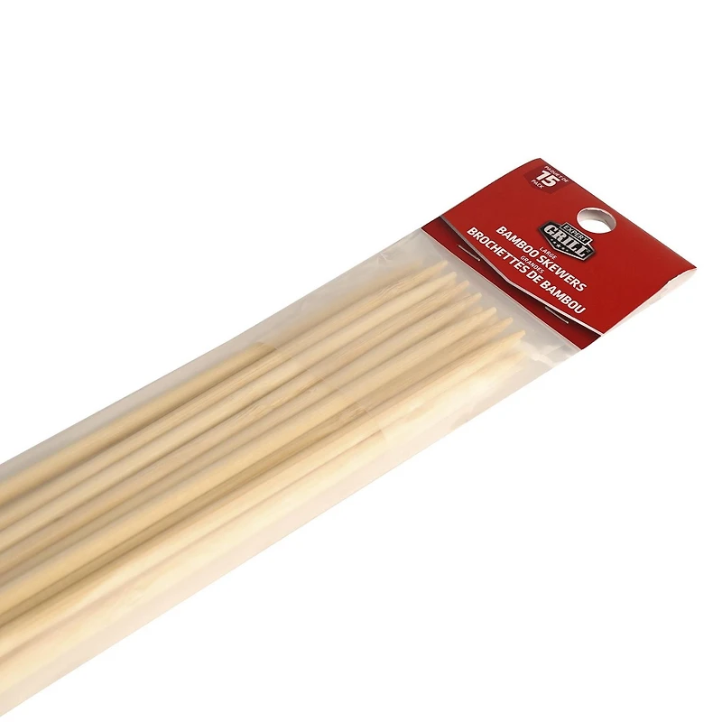 Expert Grill grandes brochettes en bambou BÂTONS DE GUIMAUVE