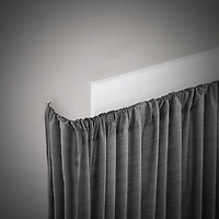 Tringle à rideaux premium Eclipse Fast Fit à installation facile avec maintien renforcé et occultation complète, 28 à 48 po (71,12 à 121,92 cm), blanc