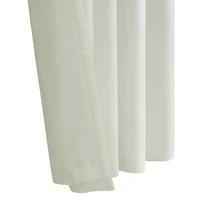 Loft Living Surrey filtrant la lumière Double Tetiere panneau de rideau 52 x 63 in Blanc