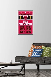 NBA Chicago Bulls - Champions 13 Wall Poster with Push Pins, 14.725" x 22.375"
