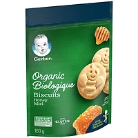 GERBER® Organic Biscuits, Honey Flavour Toddler Snack, 150 g