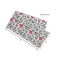 Cotton Table Runner (54") (Mistletoe Poinsettia) - Set of 2
