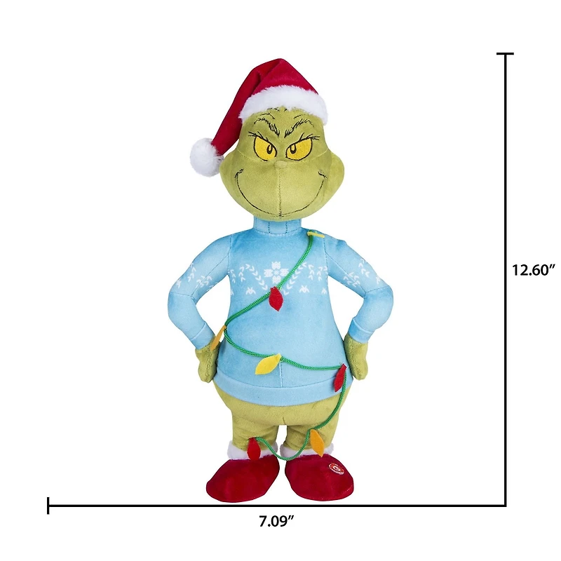 Small Side Stepper-Grinch in Blue Sweater Tangled in Lights-Dr. Seuss