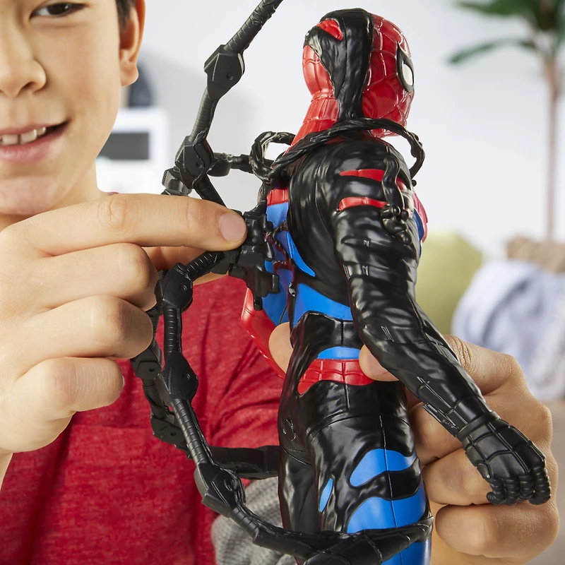 Marvel Spider-Man VenomVersus, figurine Spider-Man Métamorphose liquide avec accessoires SPD VENOMVERSUS LIQ SHIFT