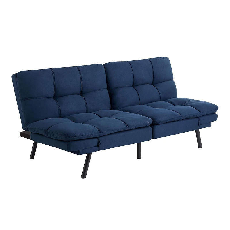 Memory Foam Futon, Memory foam futon with foldable armrest