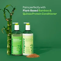 Renpure Bamboo & Shampooing quinoa, à base de plantes - Restaure, Hydrate et renforce pour des cheveux plus sains - Pour les cheveux faibles, ternes et abîmés - 24 Fl Oz