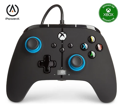 Verbesserter kabelgebundener PowerA-Controller für Xbox – Blue Hint