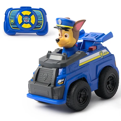 PAW Patrol Chase RC Action Cruiser, Remote Control Car with LED Lights & Easy-Steer Controller, Pretend Play Kids Toys for Boys & Girls Ages 3 and Up