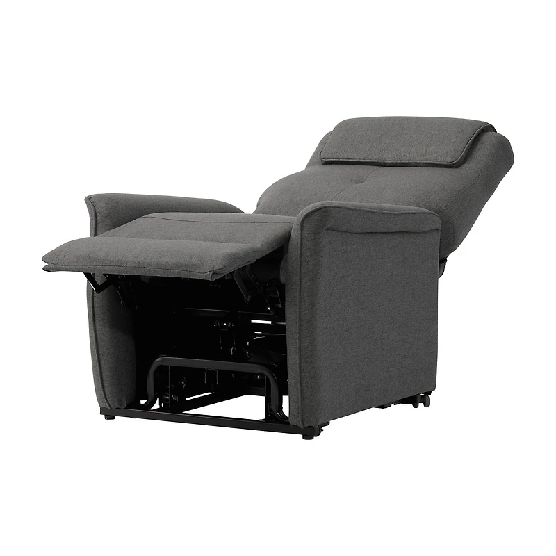 Fauteuil inclinable électrique rembourré Ashley de CorLiving pour adultes avec coussin de tête supplémentaire!