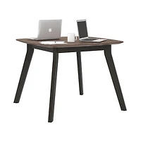 AX1 Square Meeting Table, Medium Brown