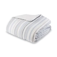 Mainstays 5-Piece Yarn Dyed Stripe Comforter Set, Double/Queen, Includes storage bag