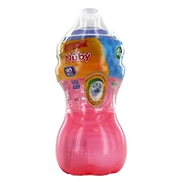 Gobelet en plastique pour tout-petits No-Spill™ Base Easy Grip™ de Nûby™, avec Bec Soft Flex™ Un gobelet, 10 oz/300 mL