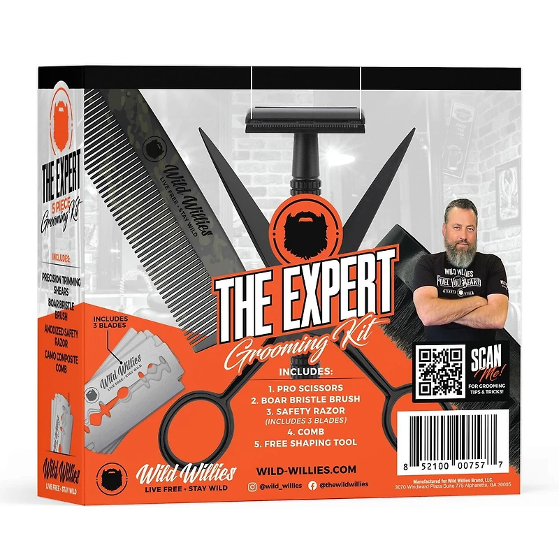 Wild Willies , The Expert Trousse de Soins pour la Barbe, Outils d'Entretien pour la Barbe, Trousse