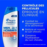 Head and Shoulders Mens 2 in 1 Dandruff Shampoo and Conditioner, Anti-Dandruff Treatment, Citrus & Cedar for Daily Use, Paraben Free, 370ML