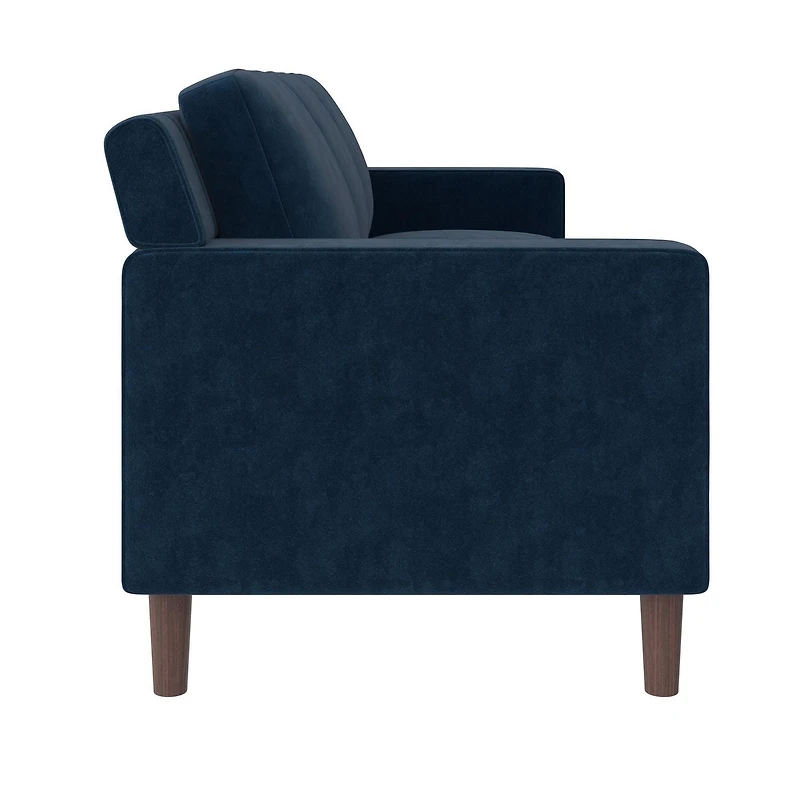 DHP Bryanna 3 Seater Sofa, Gray Velvet