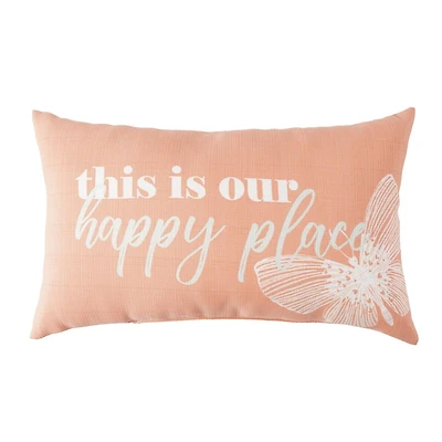 Lot de 2 coussins décoratifs Happy Place