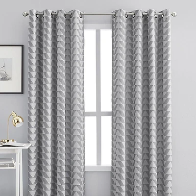 hometrends Lily Light Filtering Grommet Panel