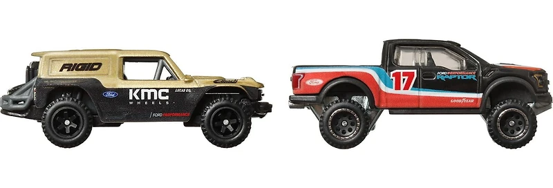 Hot Wheels Car Culture Ford Bronco R & '17 Ford F-150 Raptor Vehicle 2pk