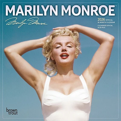 Marilyn Monroe 2026 Mini 7x7 ANGLAISE FRANÇAISE BTCA