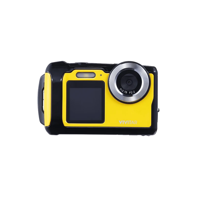 Vivitar 20MP Waterproof Digital Camera with 2.0-Inch Screen, 4× Digital Zoom and Built-In Wi-Fi, Yellow