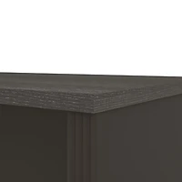 Bestar Prestige +  71W Narrow Desk Shell in bark grey & slate