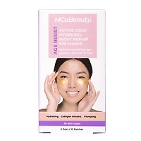 MCoBeauty - Age Resist - Active Gold Hydrogel Night Repair Eye Masks - 5 Pairs