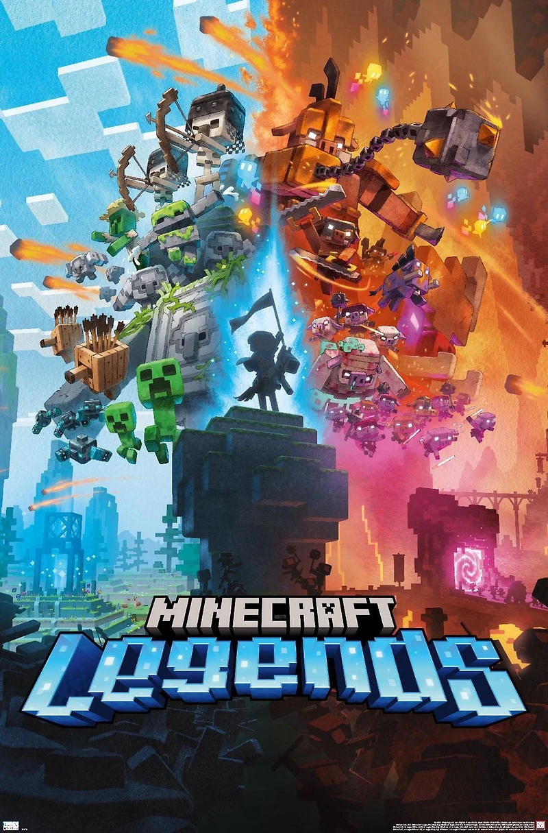 Minecraft: Legends - Key Art Wall Poster, 22.375" x 34"