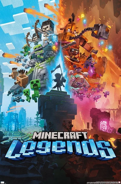 Minecraft: Legends - Key Art Wall Poster, 22.375" x 34"