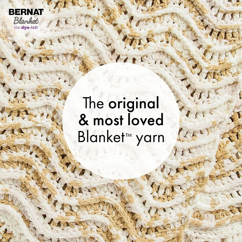 Bernat® Blanket Tie Dye-ish™ Yarn (2 Pack), Polyester #6 Super Bulky, 10.5oz/300g, 220 Yards Value 2-Pack Blanket Yarn