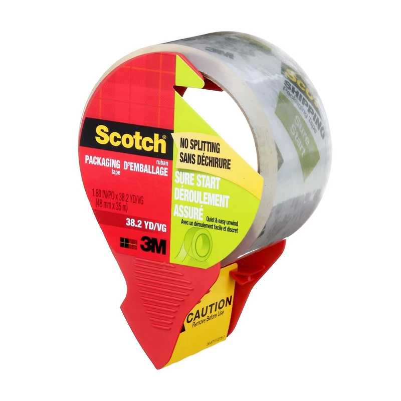 Ruban d’emballage à scellement sécuritaire Scotch® 3250-LR2-EF, 48 mm x 50 m (1,88 po x 54,6 vg)