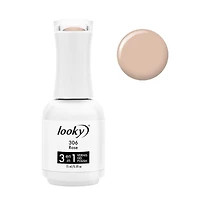 Looky Vernis à Ongles Gel 3-en-1 – Base, Couleur et Finition, 15 ml, Longue Tenue, Catalyse UV/LED, 16+ Teintes 3 etapes dans 1 bouteille