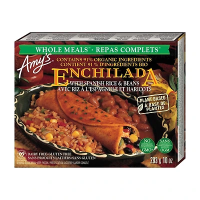 Amy's Kitchen Black Bean Enchilada Whole Meal, 284g