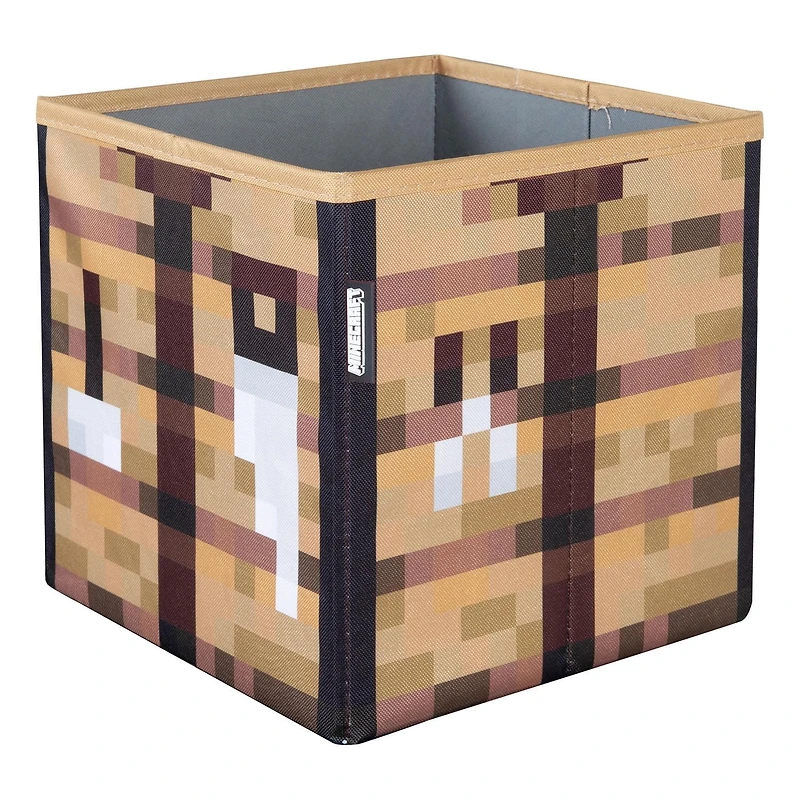 Minecraft Set of 2 Fabric Storage Boxes - Creeper Head/Crate<br>
