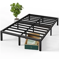 Zinus Elias 14 inch Black Metal Platform Bed Frame