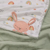 George Baby Plush Reversible Faux Fur Blanket, Baby blanket