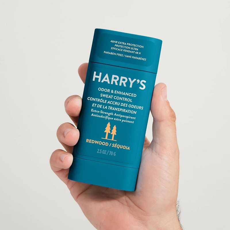 Harry’s Redwood Odour & Enhanced Sweat Control Extra-Strength Antiperspirant Stick for Men - 70g